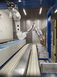 Robotarm og maskineri