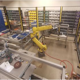 Robotcelle for børsting av ventiler